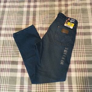 Wrangler womens Dark Blue Straight Jeans